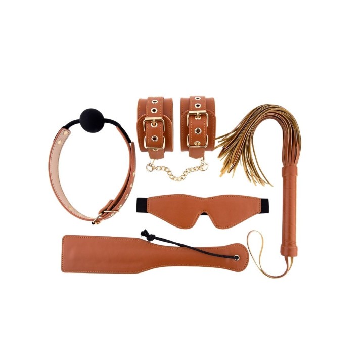 Set completo del conjunto Elite en color coñac cálido de Dream Toys.