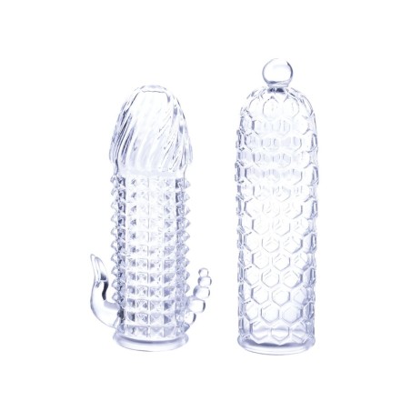 Juego de dos fundas transparentes con texturas de Dream Toys