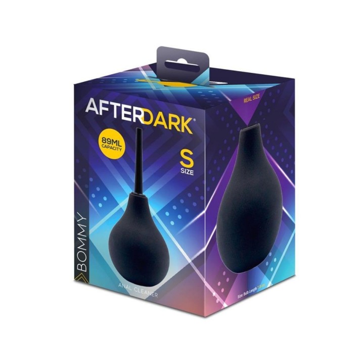 Packaging oficial de AfterDark para Bommy, la ducha anal