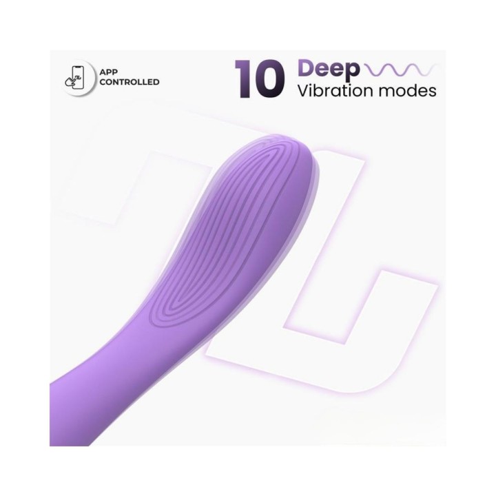 Detalle del cabezal de Neya el vibrador del punto G con App de Intoyou App Series