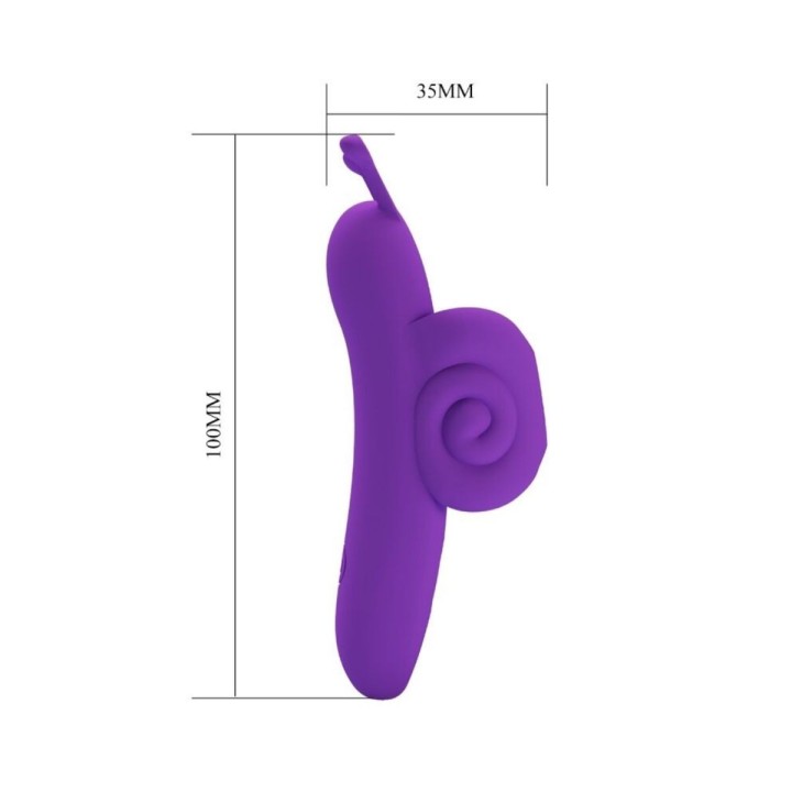 PRETTY LOVE - SNAIL PODEROSO ESTIMULADOR DE DEDO MORADO