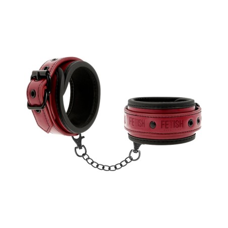 FETISH SUBMISSIVE DARK ROOM ESPOSAS CUERO VEGANO CON FORRO DE NEOPRENO FETISH SUBMISSIVE DARK ROOM HANDCUFFS VEGAN LEATHER WITH