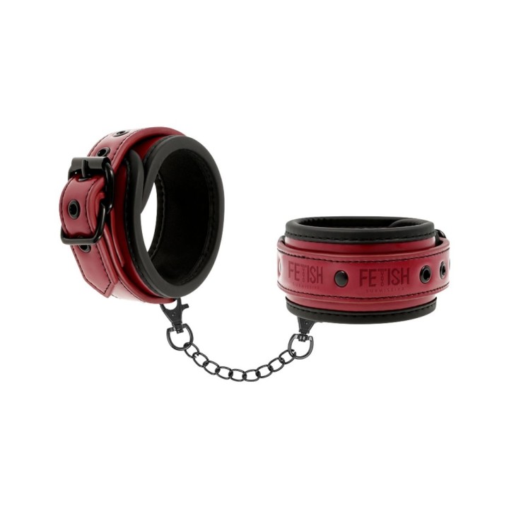FETISH SUBMISSIVE DARK ROOM ESPOSAS CUERO VEGANO CON FORRO DE NEOPRENO FETISH SUBMISSIVE DARK ROOM HANDCUFFS VEGAN LEATHER WITH