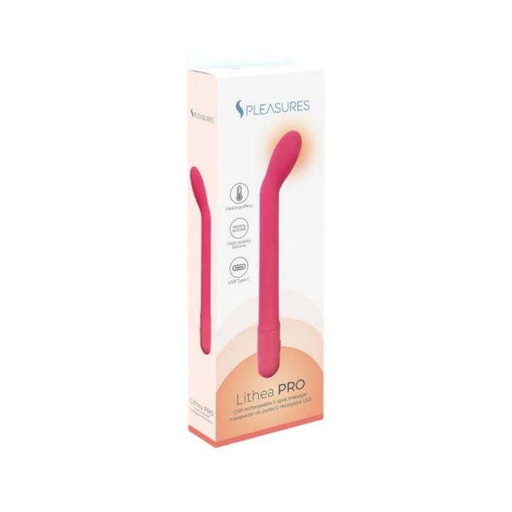 Packaging del Lithea con función calor de Pleasure con su color en portada.