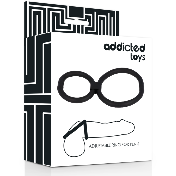 Packaging de las anillas ajustables ADDICTED TOYS.