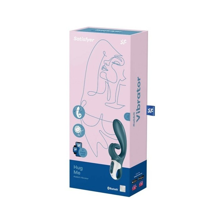 SATISFYER HUG ME VIBRADOR RABBIT - ROSA