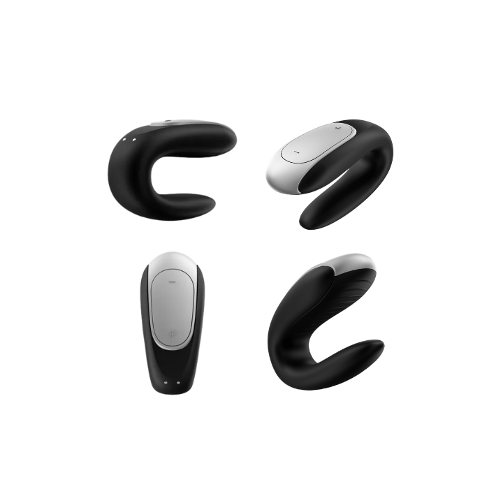 Satisfyer Double fun violeta - negro - blanco