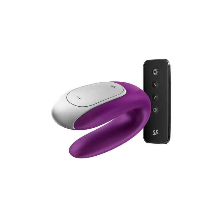 Satisfyer Double fun violeta - negro - blanco
