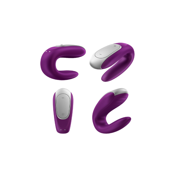 Satisfyer Double fun violeta - negro - blanco