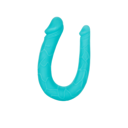 PENE DOBLE DE SILICONA - TURQUESA