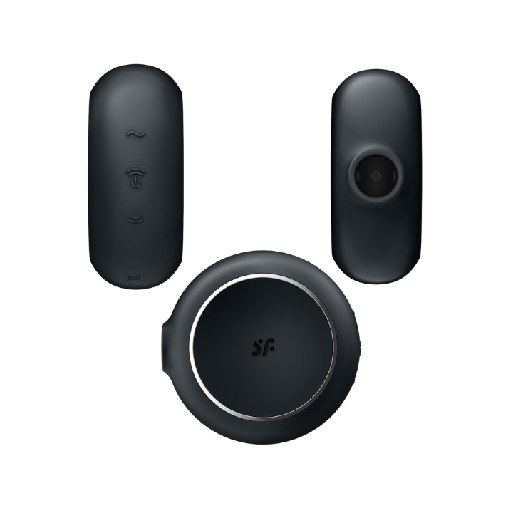 SATISFYER PRO TO GO 3 ESTIMULADOR Y VIBRADOR DOBLE - NEGRO