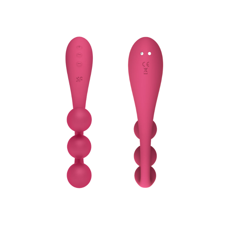 SATISFYER TRI BALL 1 MULTI VIBRADOR - ROJO