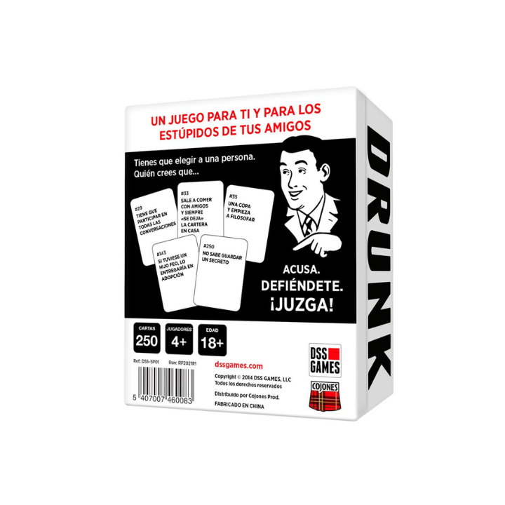 Cara posterior del Drunk, Stoned or Stupid