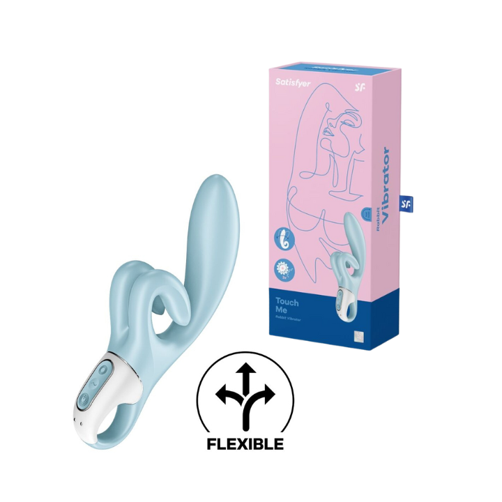 SATISFYER TOUCH ME VIBRADOR RABBIT - AZUL