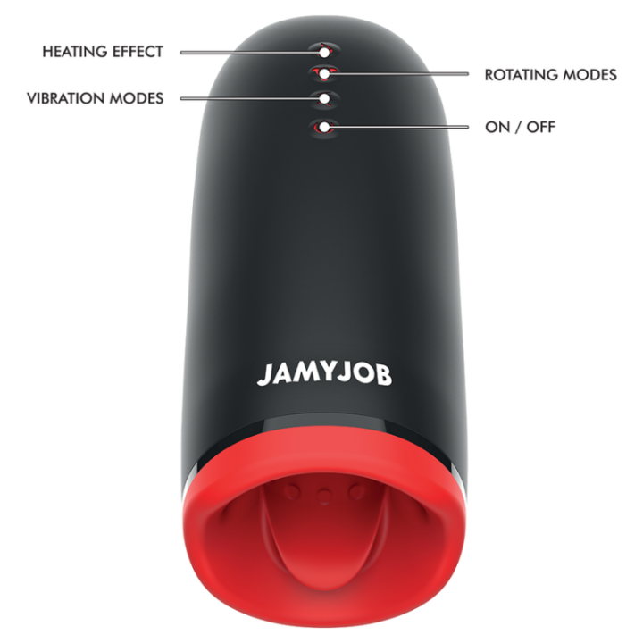JAMYJOB™ - SPIN-X MASTURBADOR CON ROTACIÓN Y FUNCIÓN CALOR