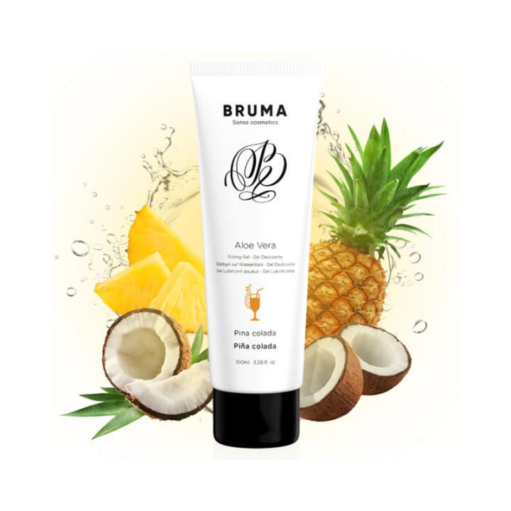 BRUMA™ - GEL DESLIZANTE CON ALOE VERA SABOR A PIÑA COLADA 100 ML