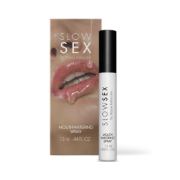 Packaging de Slow Sex del Spray Mouthwatering para incrementar la saliva durante el sexo oral.