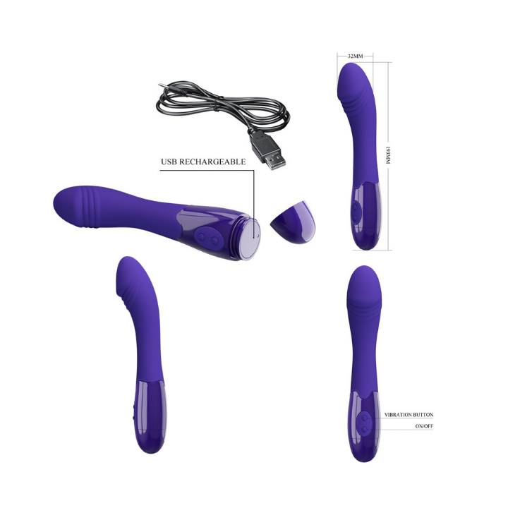 PRETTY LOVE - ELEMENTAL YOUTH DILDO VIBRADOR VIOLETA