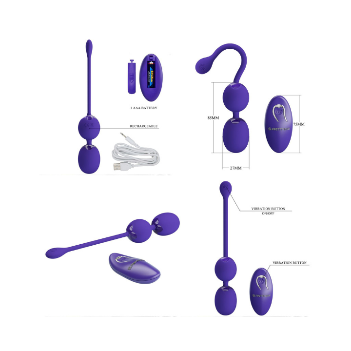 PRETTY LOVE - WILLIE YOUTH BOLAS CONTROL REMOTO & VIBRACION VIOLETA