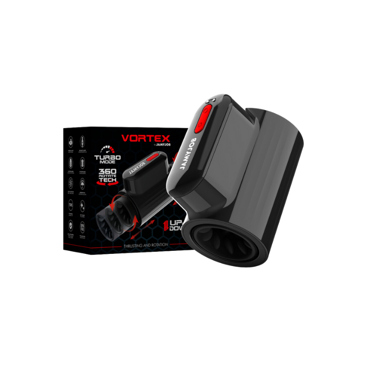 JAMYJOB - VORTEX MASTURBADOR TURBO CON EMPUJE Y ROTACIÓN 360 UP AND DOWN