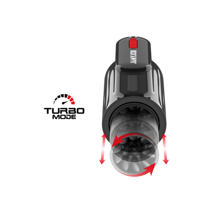 JAMYJOB - VORTEX MASTURBADOR TURBO CON EMPUJE Y ROTACIÓN 360 UP AND DOWN