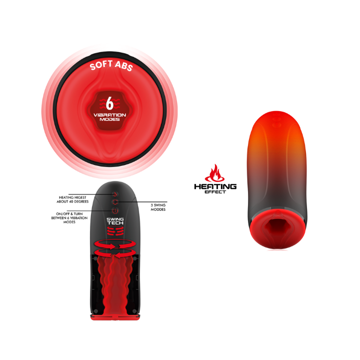 JAMYJOB - SWING-R MASTURBADOR DE CALOR, OSCILACIÓN Y VIBRACIÓN