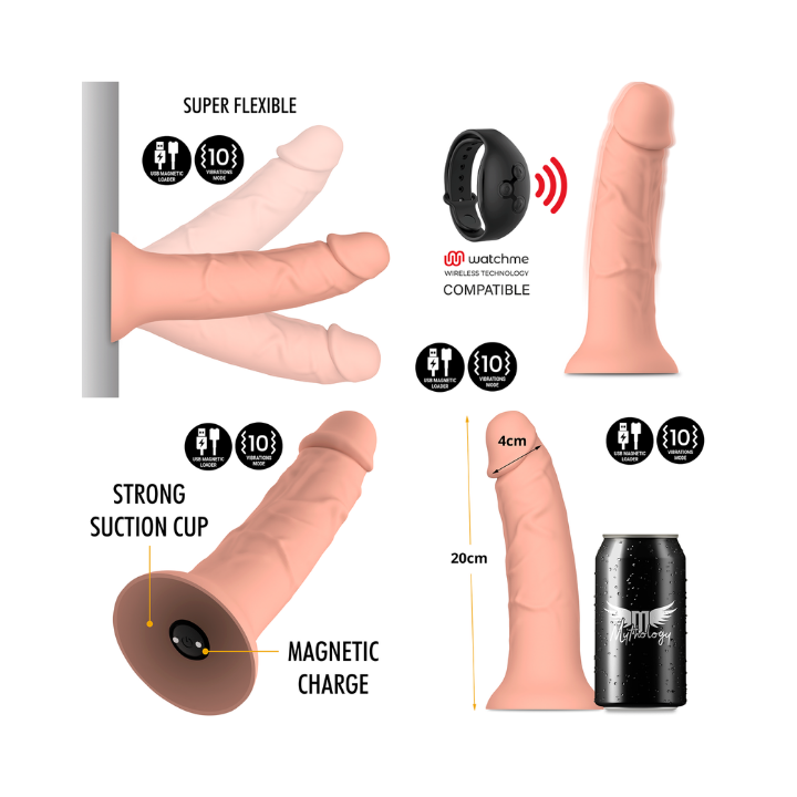 MYTHOLOGY - ASHER ORIGINAL DILDO M - VIBRADOR COMPATIBLE CON WATCHME WIRELESS TECHNOLOGY