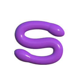 CLASSIX - DILDO DOBLE FLEXIBLE 43.7 CM MORADO