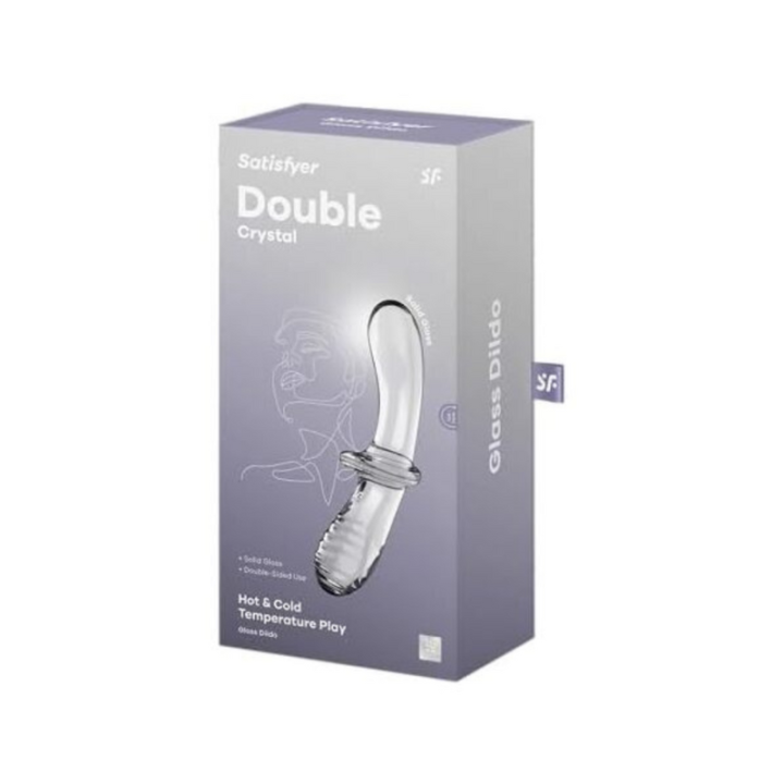 SATISFYER DOUBLE CRYSTAL - AZUL