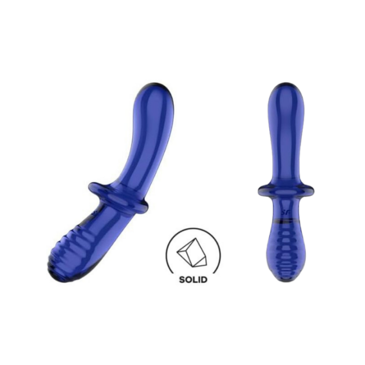 SATISFYER DOUBLE CRYSTAL - AZUL