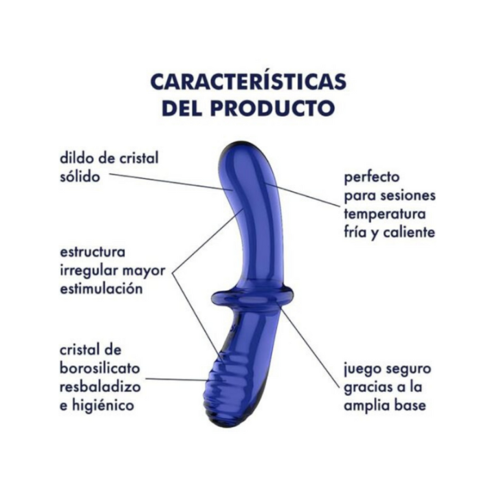 SATISFYER DOUBLE CRYSTAL - AZUL