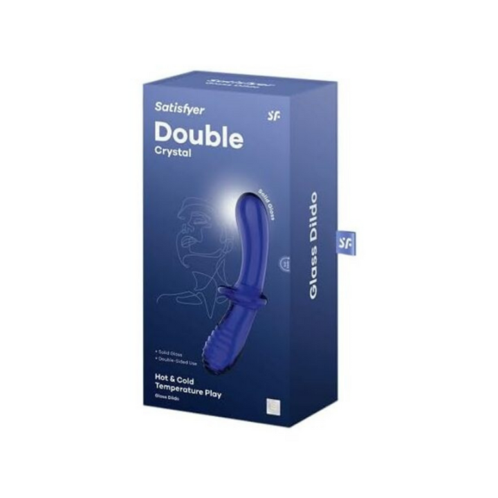 SATISFYER DOUBLE CRYSTAL - AZUL