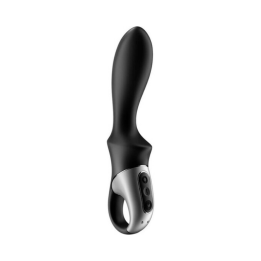 SATISFYER HEAT CLIMAX VIBRADOR ANAL CON CALOR - NEGRO
