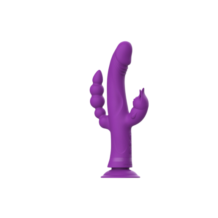 INTENSE™ - CASANOVA VIBRADOR RABBIT SILICONA TRIPLE MOTOR MORAD