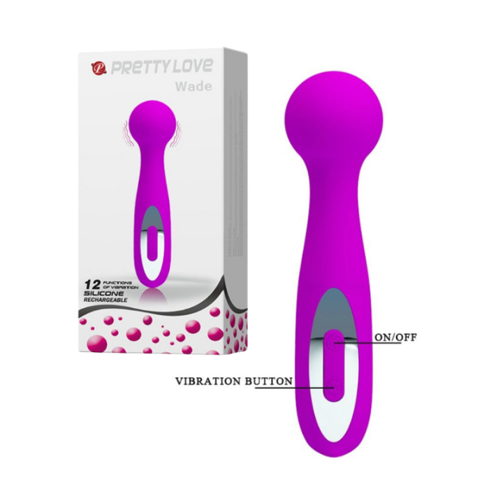 PRETTY LOVE - MASAJEADOR RECARGABLE WADE 12 FUNCIONES