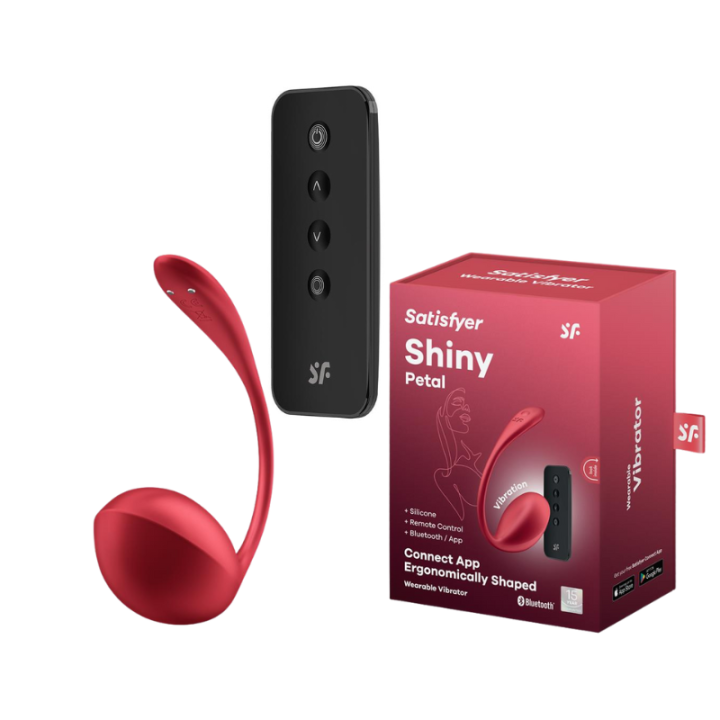 SATISFYER SHINY PETAL CON APP SATISFYER CONNECT ROJO