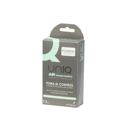 UNIQ - AIR PRESERVATIVO FEMENINO SIN LATEX 3 UNIDADES