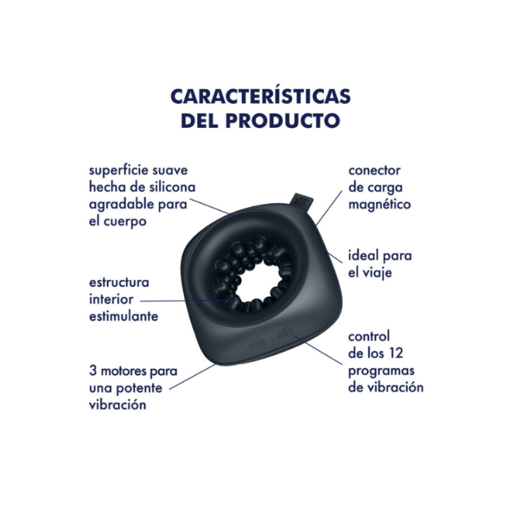 SATISFYER - RING STROKER MASTURBADOR & VIBRADOR