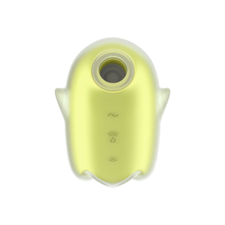 SATISFYER - GLOWING GHOST AIR PULSE & VIBRADOR AMARILLO