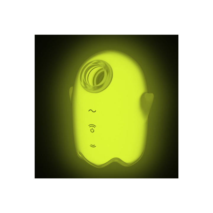 SATISFYER - GLOWING GHOST AIR PULSE & VIBRADOR AMARILLO
