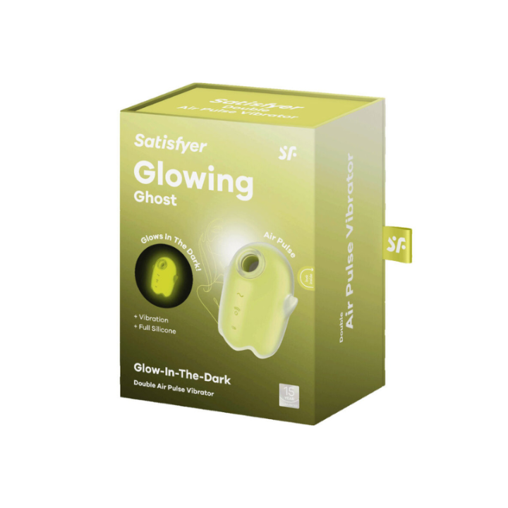 SATISFYER - GLOWING GHOST AIR PULSE & VIBRADOR AMARILLO