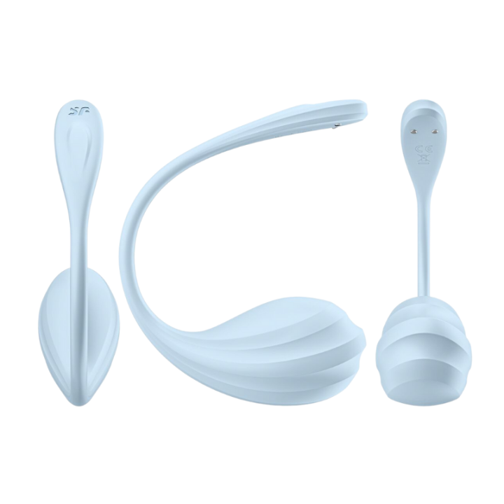 SATISFYER - SMOOTH PETAL ESTIMULADOR PUNTO G CELESTE APP GRATUITA