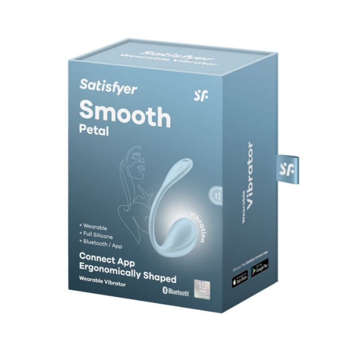 SATISFYER - SMOOTH PETAL ESTIMULADOR PUNTO G CELESTE APP GRATUITA