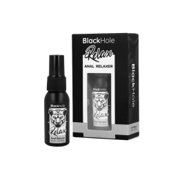 Packaging del Spray Explorer relajante anal de 30 ml de BlackHole