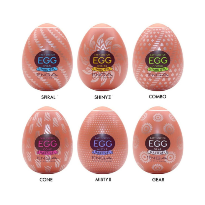 TENGA - HARD BOILED HUEVO MASTURBADOR PACK 6 UDS