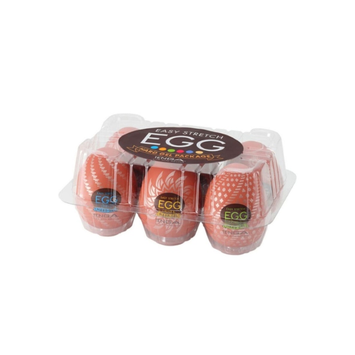 TENGA - HARD BOILED HUEVO MASTURBADOR PACK 6 UDS