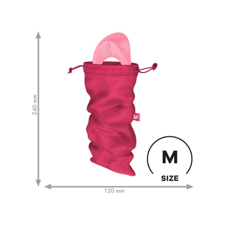 SATISFYER BOLSA DE ALMACENAJE TREASURE BAG ROJO