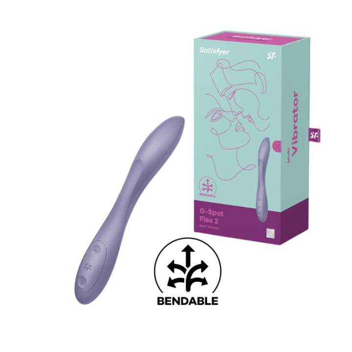 SATISFYER VIBRADOR G-SPOT FLEX 2 DARK VIOLET