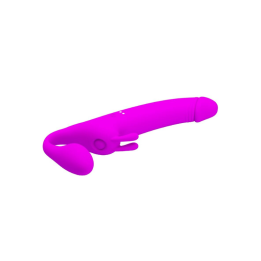 PRETTY LOVE - ZANINI DILDO STRAP-ON SIN ARNES 10 VIBRACIONES MORADO