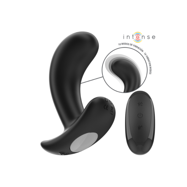 INTENSE - CHANDLER PLUG ANAL 10 VIBRACIONES NEGRO CONTROL REMOTO